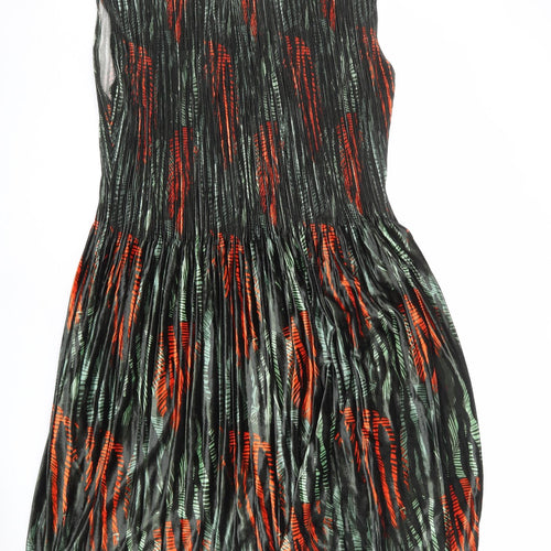 Klass Womens Multicoloured Geometric Polyester A-Line Size 2XL Round Neck Pullover