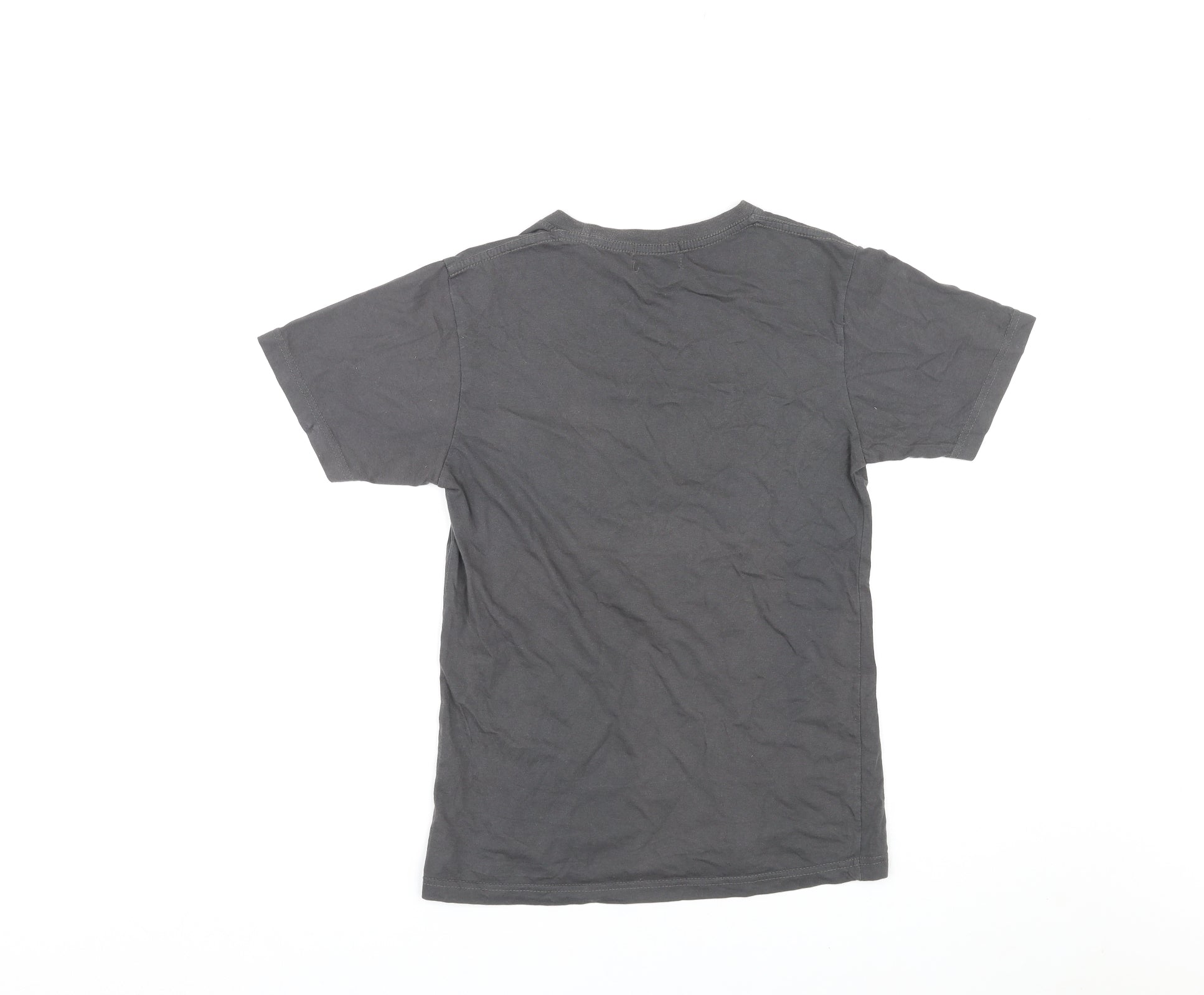 It's Monkey Mens Grey Cotton T-Shirt Size S Crew Neck - Bangkok