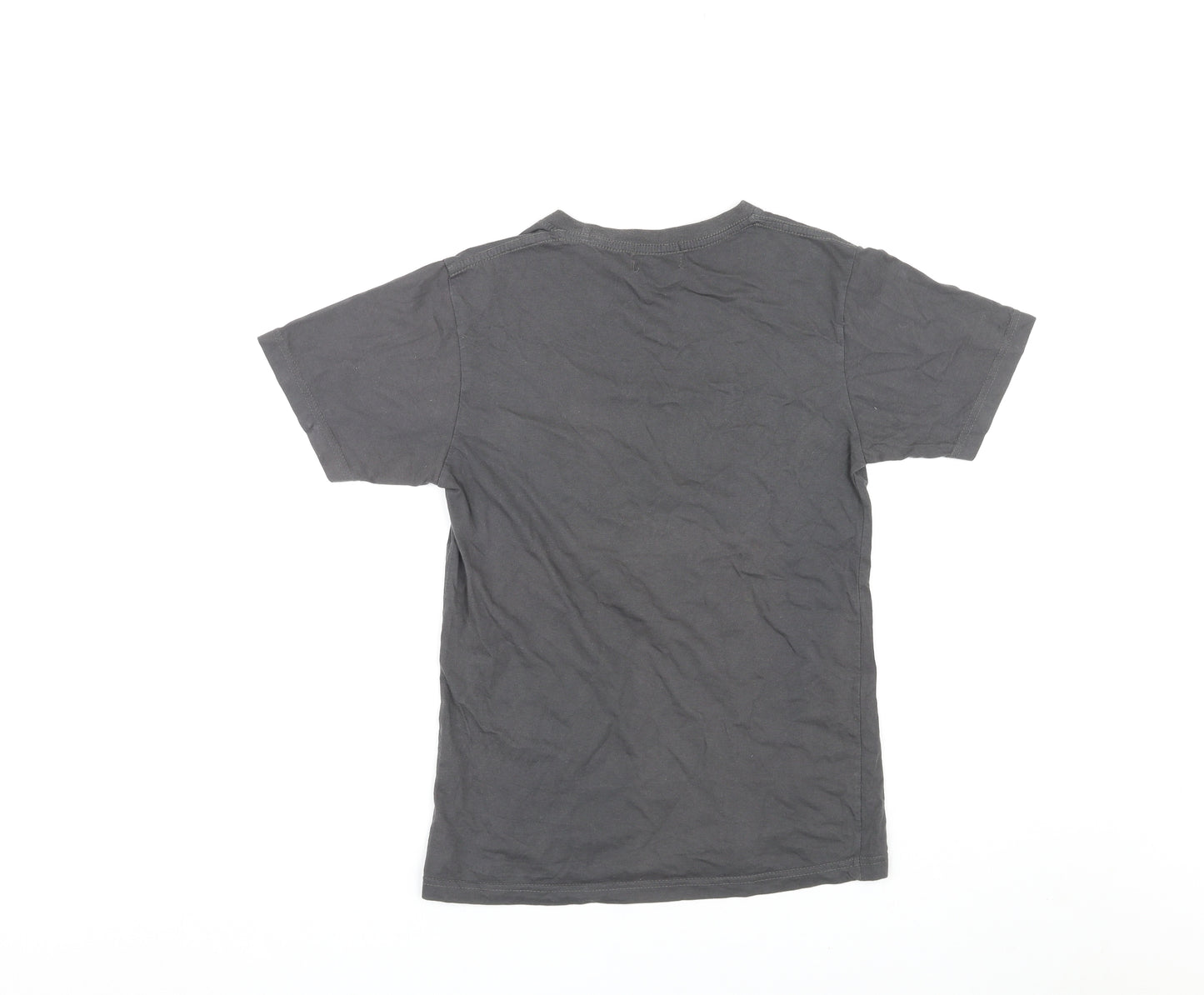 It's Monkey Mens Grey Cotton T-Shirt Size S Crew Neck - Bangkok City