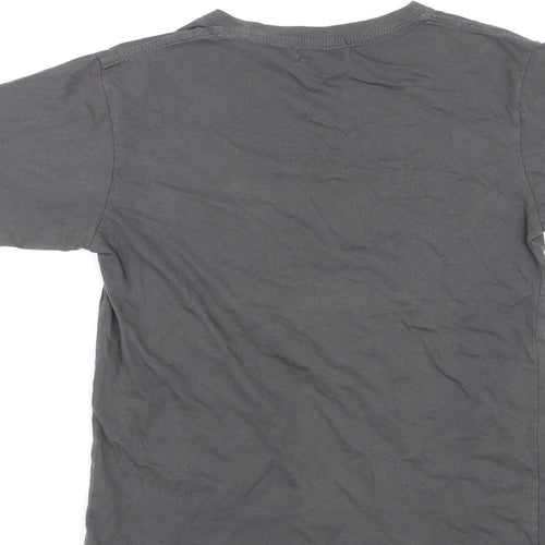 It's Monkey Mens Grey Cotton T-Shirt Size S Crew Neck - Bangkok City