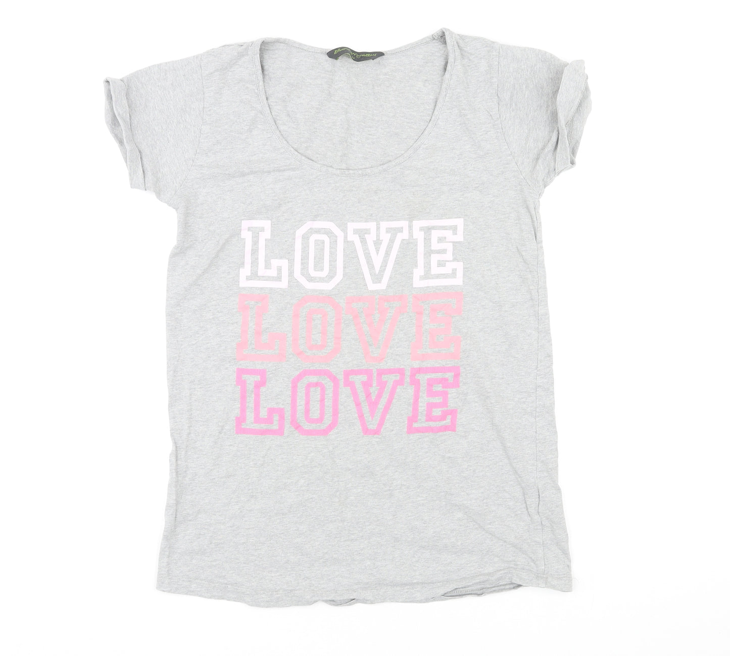 Bloody Marvellous Womens Multicoloured Cotton Basic T-Shirt Size M Round Neck