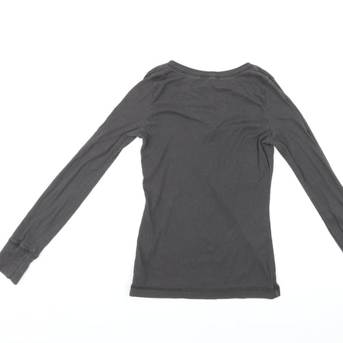 Gap Womens Grey Cotton Basic Tank Size M Henley