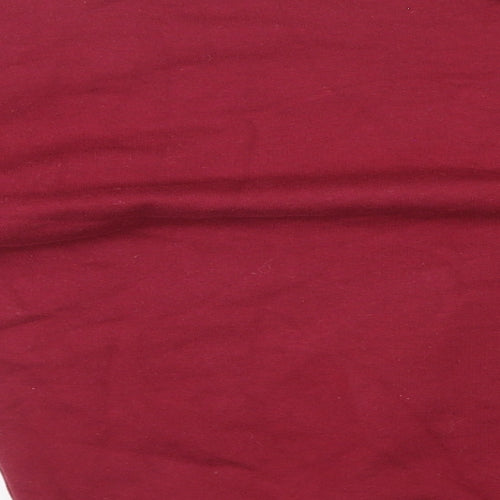 Teemill Womens Red Cotton Pullover Sweatshirt Size 10 Pullover - Cat
