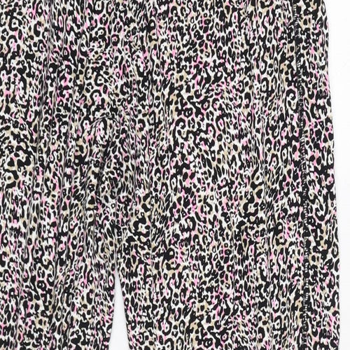 Marks and Spencer Womens Multicoloured Geometric Viscose Harem Leggings Size 6 L26 in