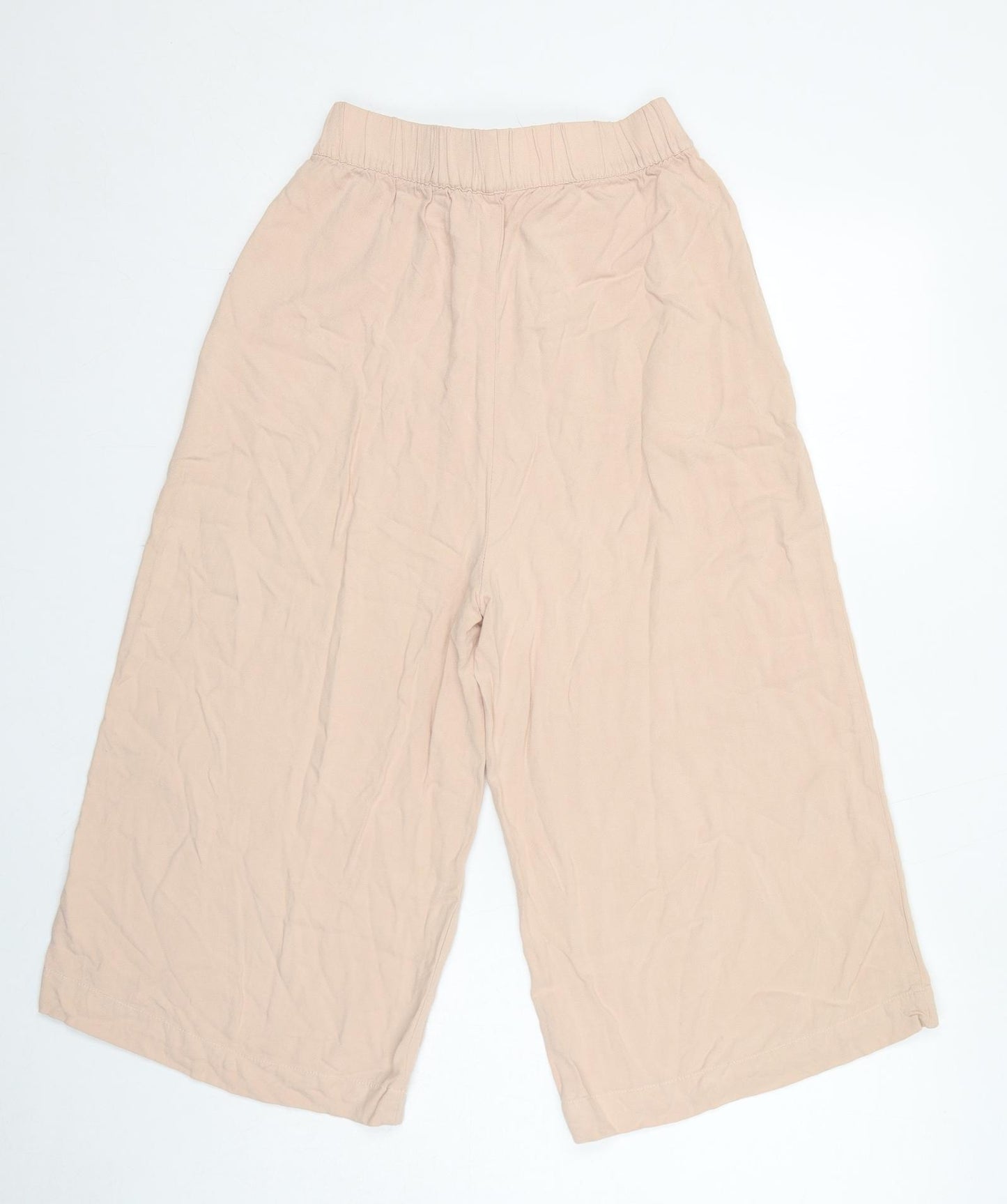 Pull&Bear Womens Pink Viscose Bermuda Shorts Size M L18 in Regular Pull On