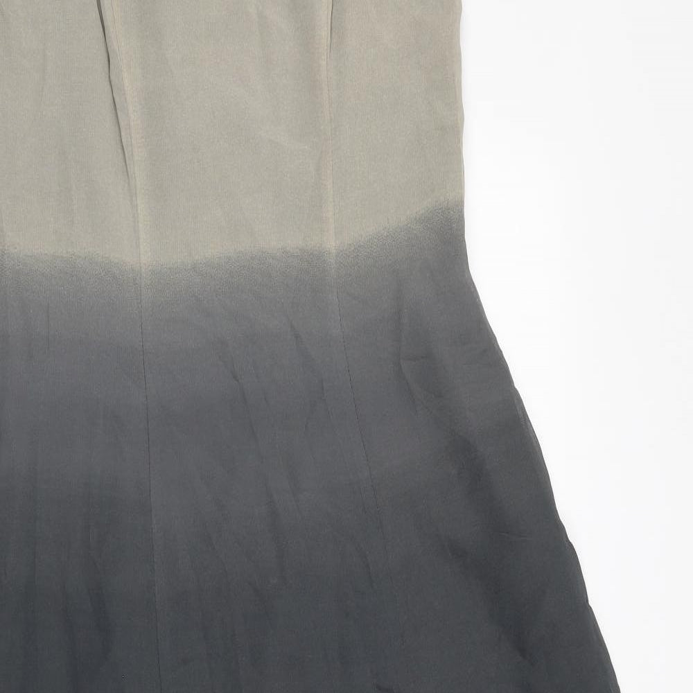 Joseph Ribkoff Womens Black Viscose Fit & Flare Size 12 Sweetheart Zip - Ombre