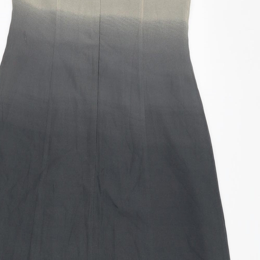 Joseph Ribkoff Womens Black Viscose Fit & Flare Size 12 Sweetheart Zip - Ombre