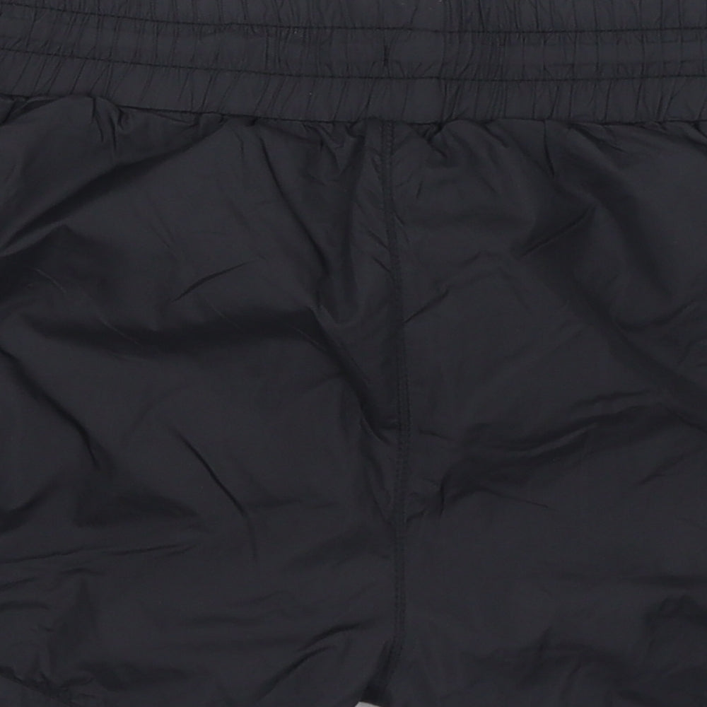 H&M Womens Black Polyamide Athletic Shorts Size 8 L13 in Regular Drawstring