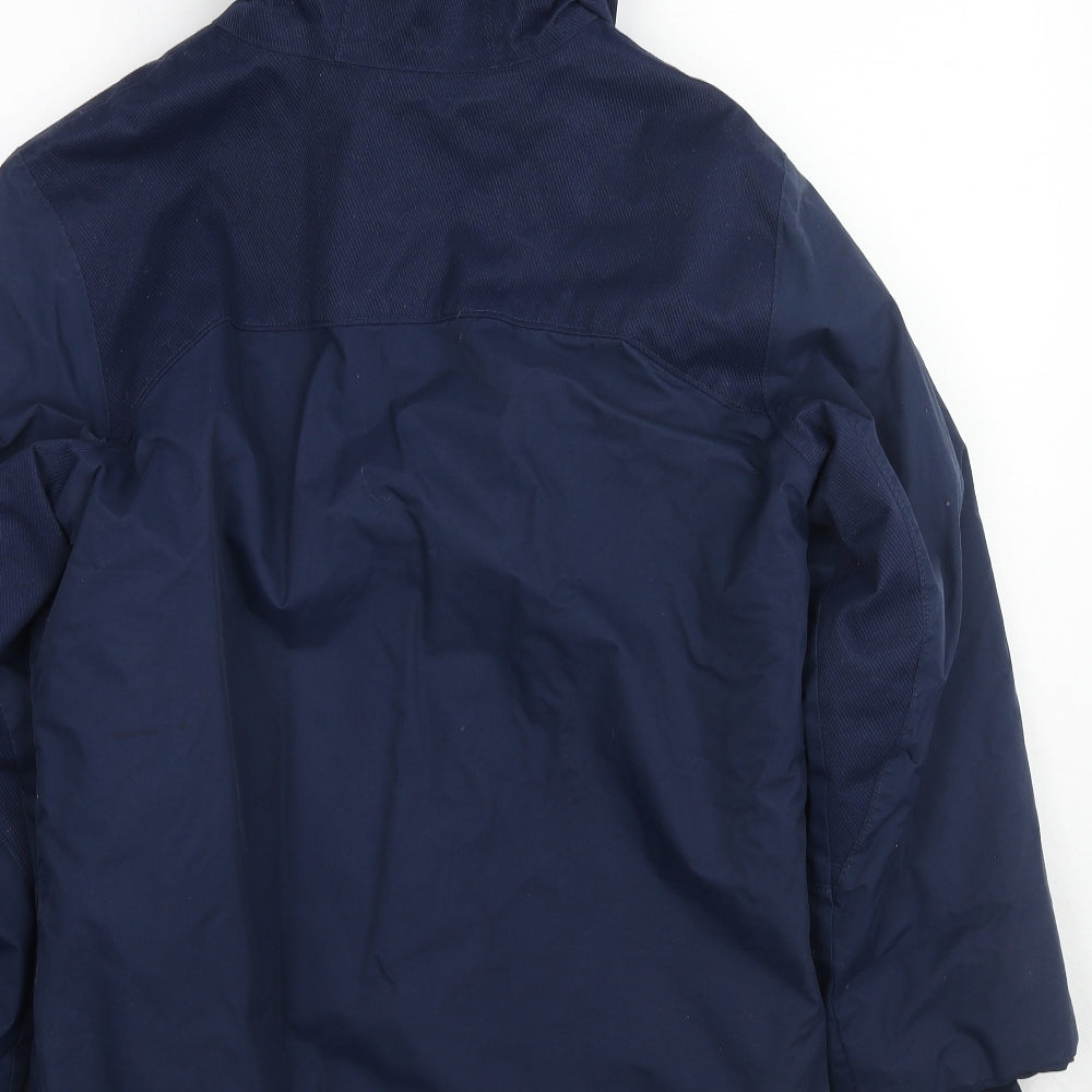 Columbia Mens Blue Rain Coat Coat Size XL Zip