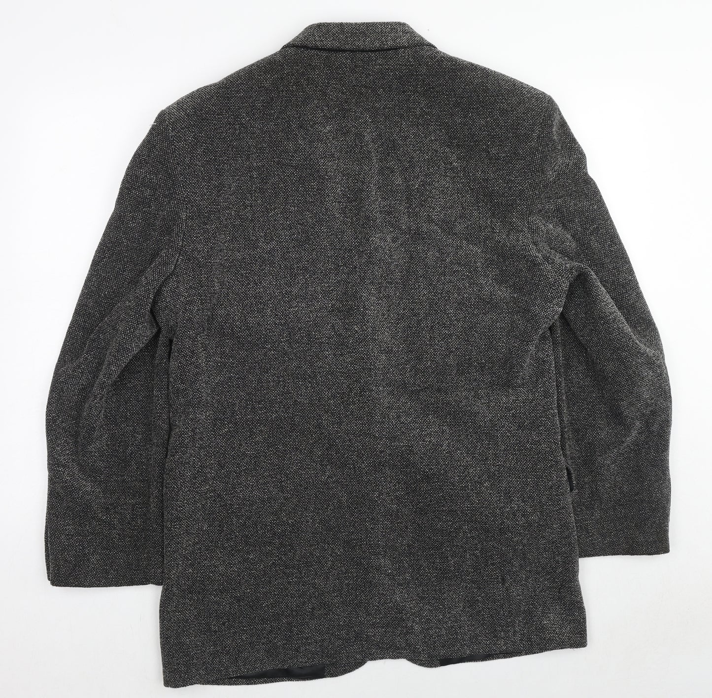 St Michael Mens Grey Cotton Jacket Blazer Size 40 Regular