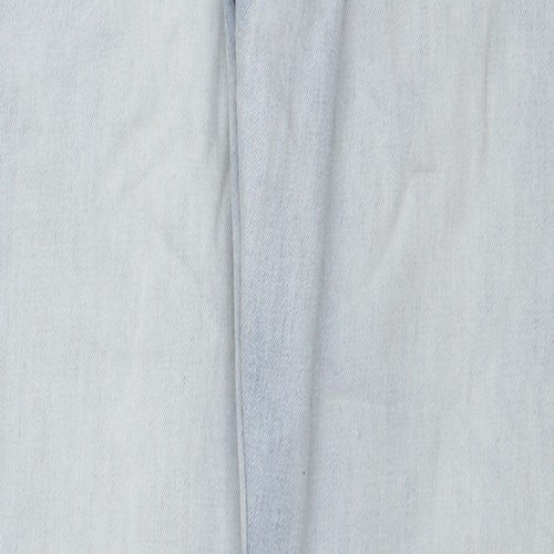 Lab Mens Blue Cotton Straight Jeans Size 32 in L27 in Regular Zip