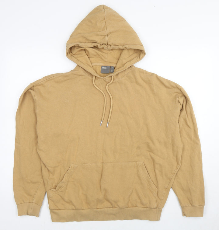 ASOS Womens Beige Cotton Pullover Hoodie Size XS Pullover