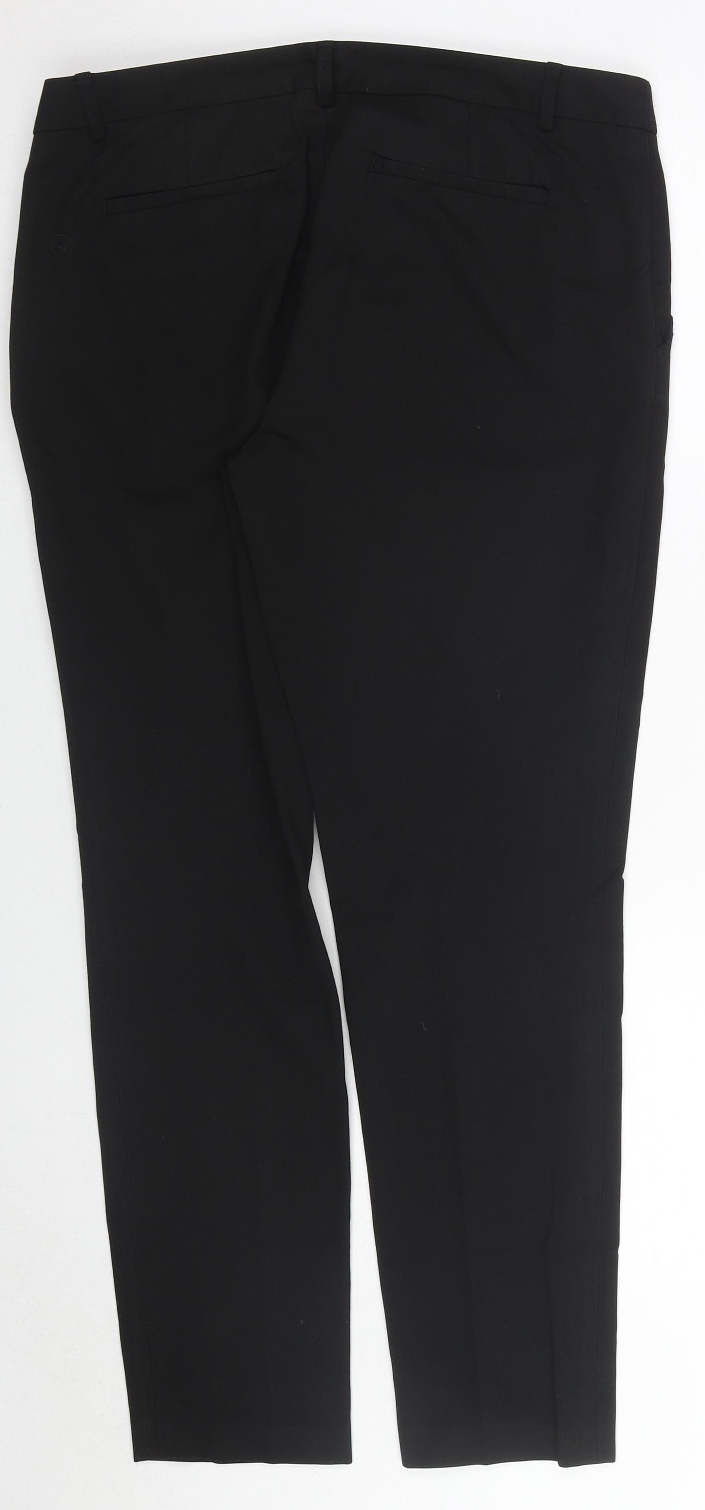 Carolina Belle Womens Black Polyester Dress Pants Trousers Size 12 L28 in Regular Zip
