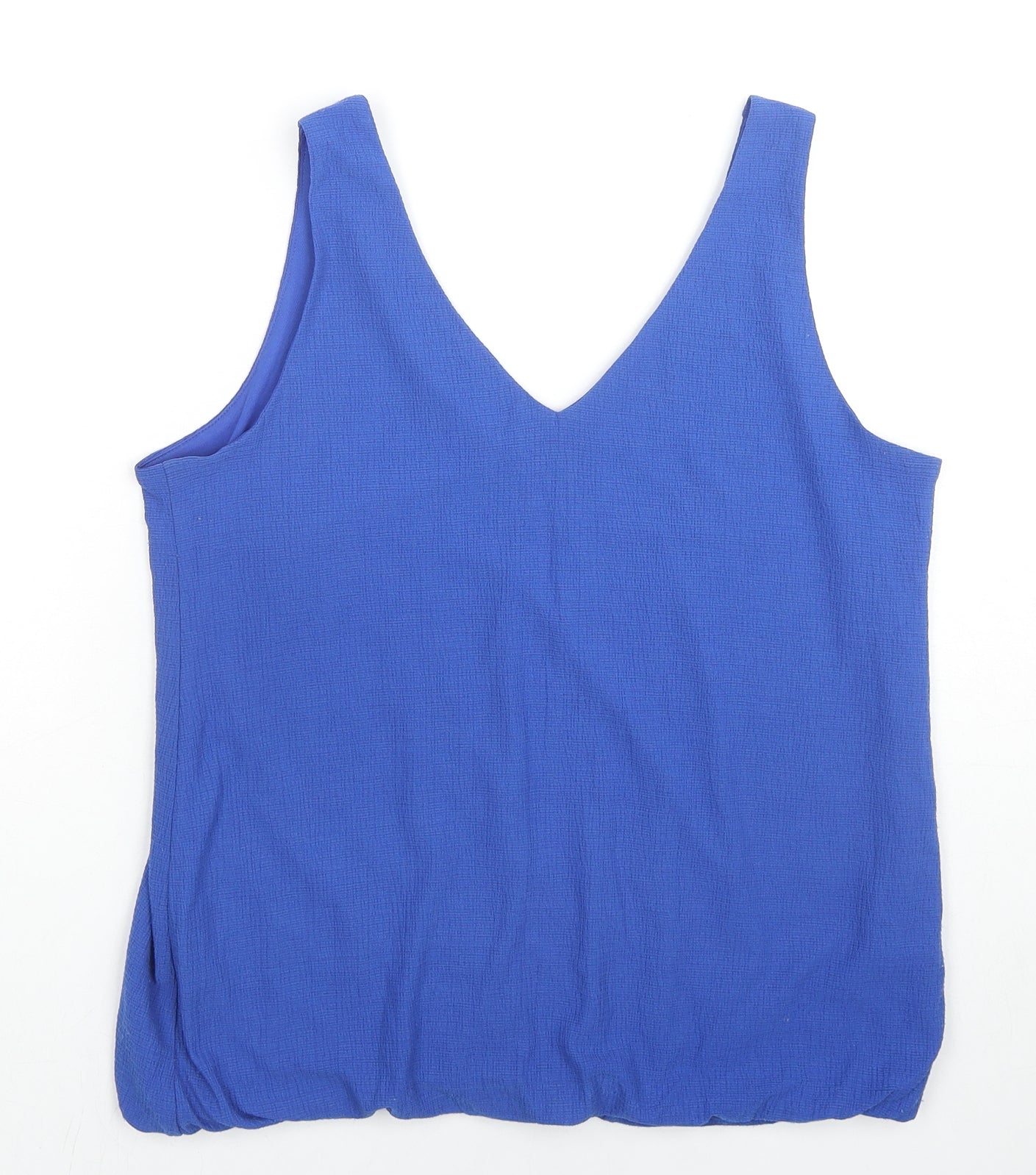 Roman Womens Blue Polyester Camisole Tank Size 10 V-Neck