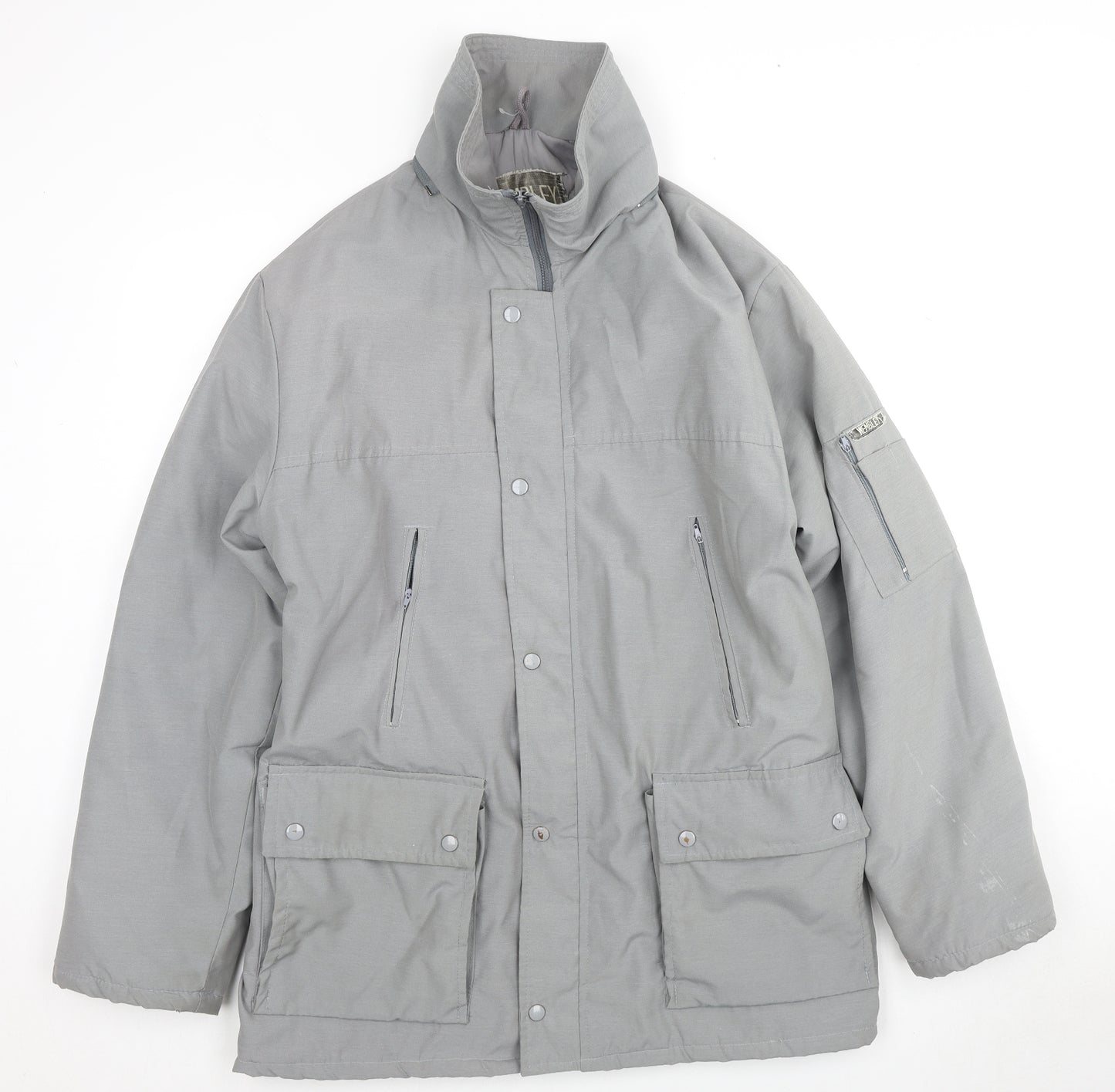 Wembley Womens Grey Jacket Coat Size 12 Zip