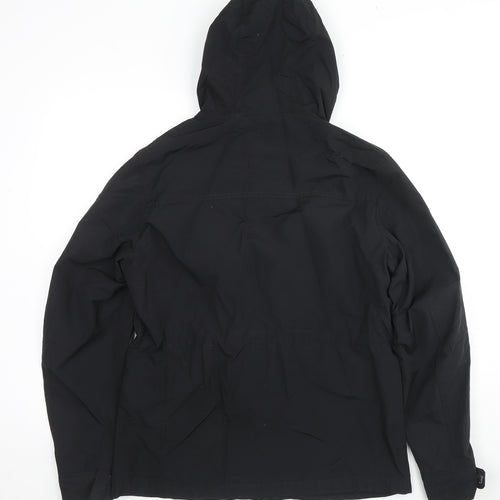Uniqlo Mens Black Rain Coat Coat Size S Zip