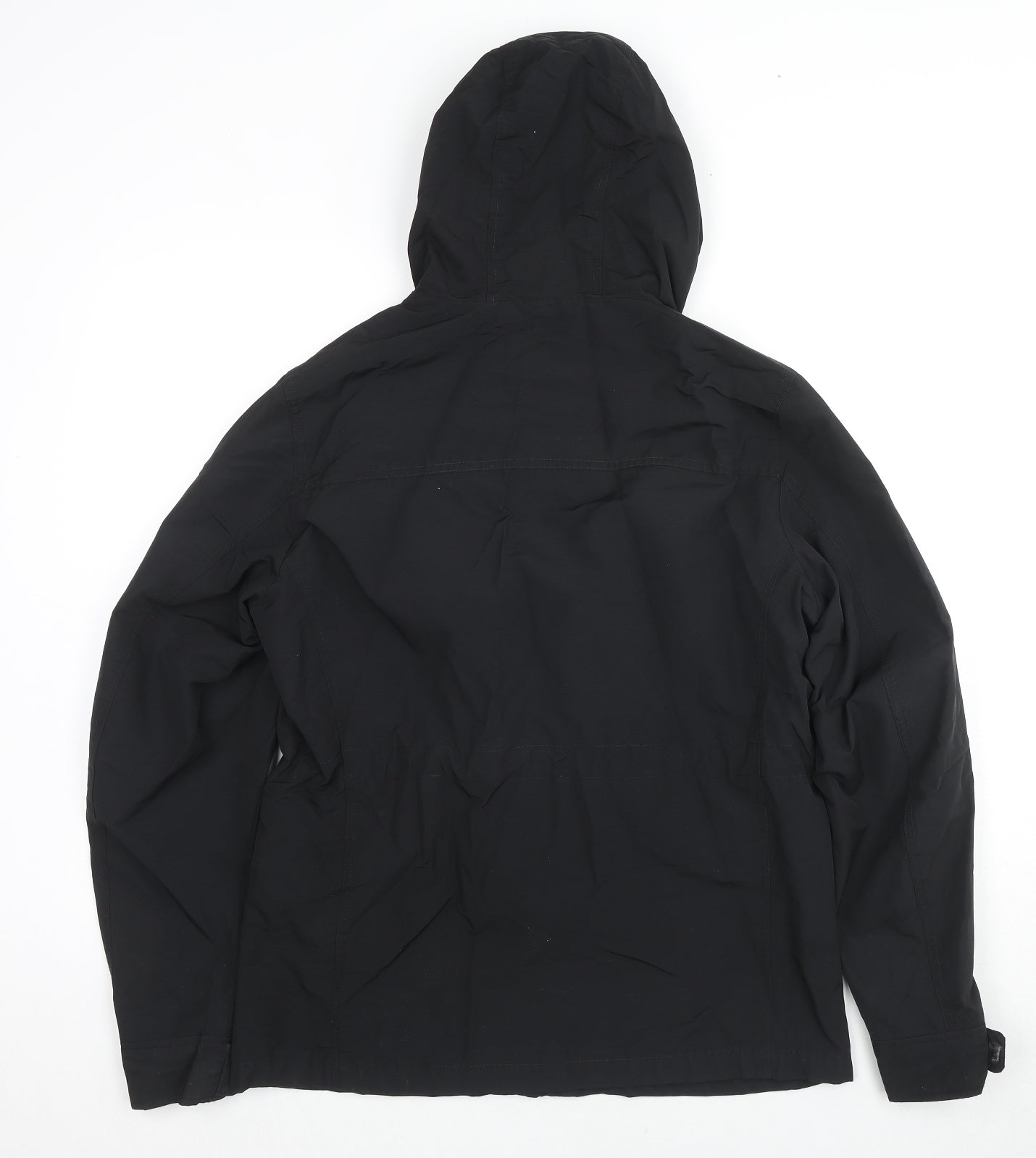 Uniqlo Mens Black Rain Coat Coat Size S Zip