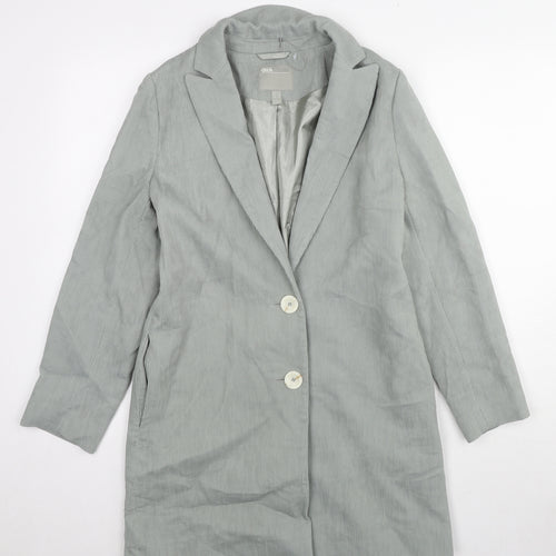 ASOS Womens Grey Gilet Blazer Size 4 Button