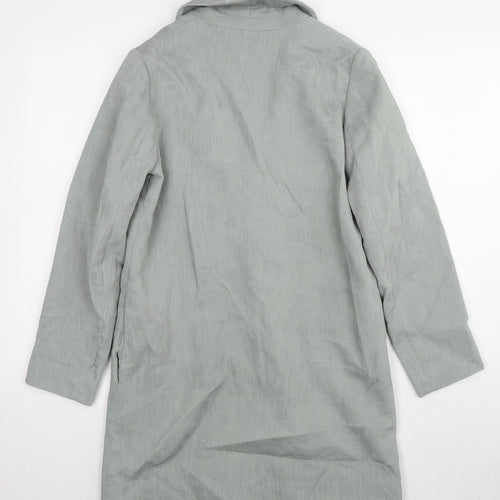 ASOS Womens Grey Gilet Blazer Size 4 Button
