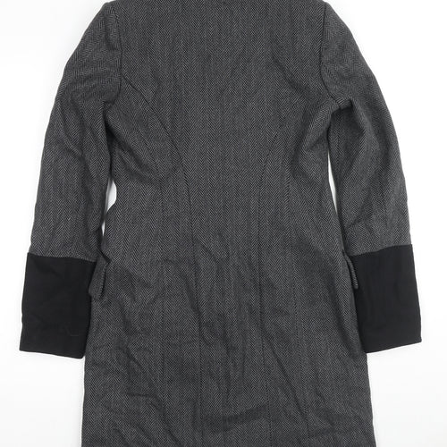 PINKO Womens Grey Jacket Size 10 Button