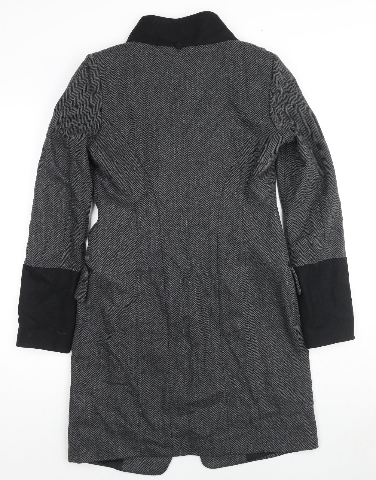 PINKO Womens Grey Jacket Size 10 Button
