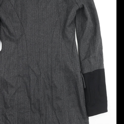 PINKO Womens Grey Jacket Size 10 Button