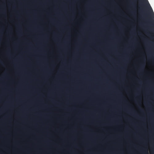 Autograph Mens Blue Wool Jacket Suit Jacket Size 44 Regular