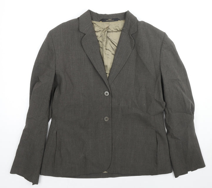 St Michael Womens Grey Wool Jacket Suit Jacket Size 16