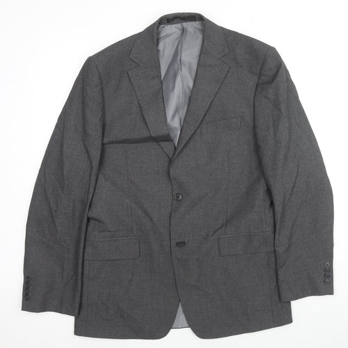 Marks and Spencer Mens Grey Polyester Jacket Suit Jacket Size 40 Regular