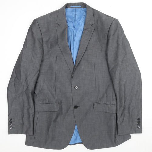 Autograph Mens Grey Wool Jacket Suit Jacket Size 40 Regular