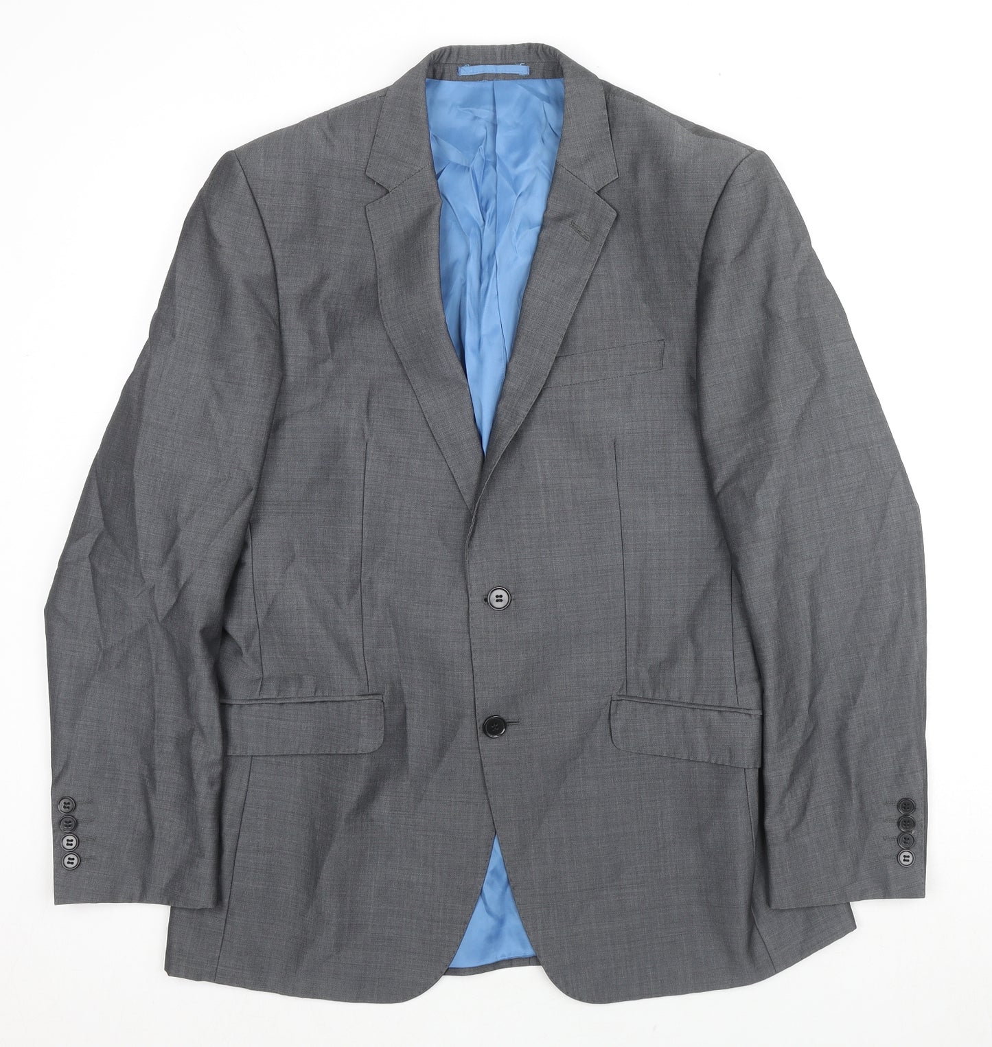 Autograph Mens Grey Wool Jacket Suit Jacket Size 40 Regular