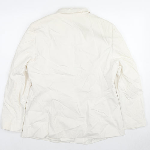 Gerry Weber Womens White Jacket Blazer Size 16 Button