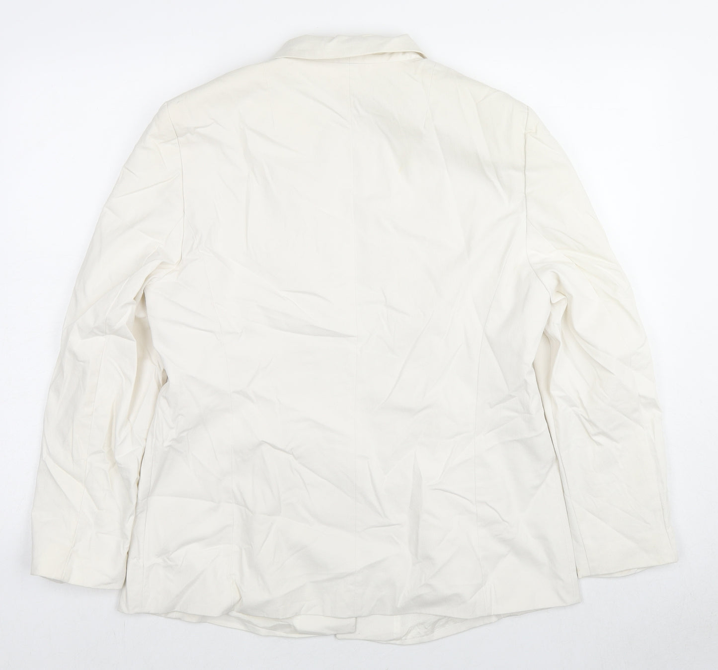 Gerry Weber Womens White Jacket Blazer Size 16 Button