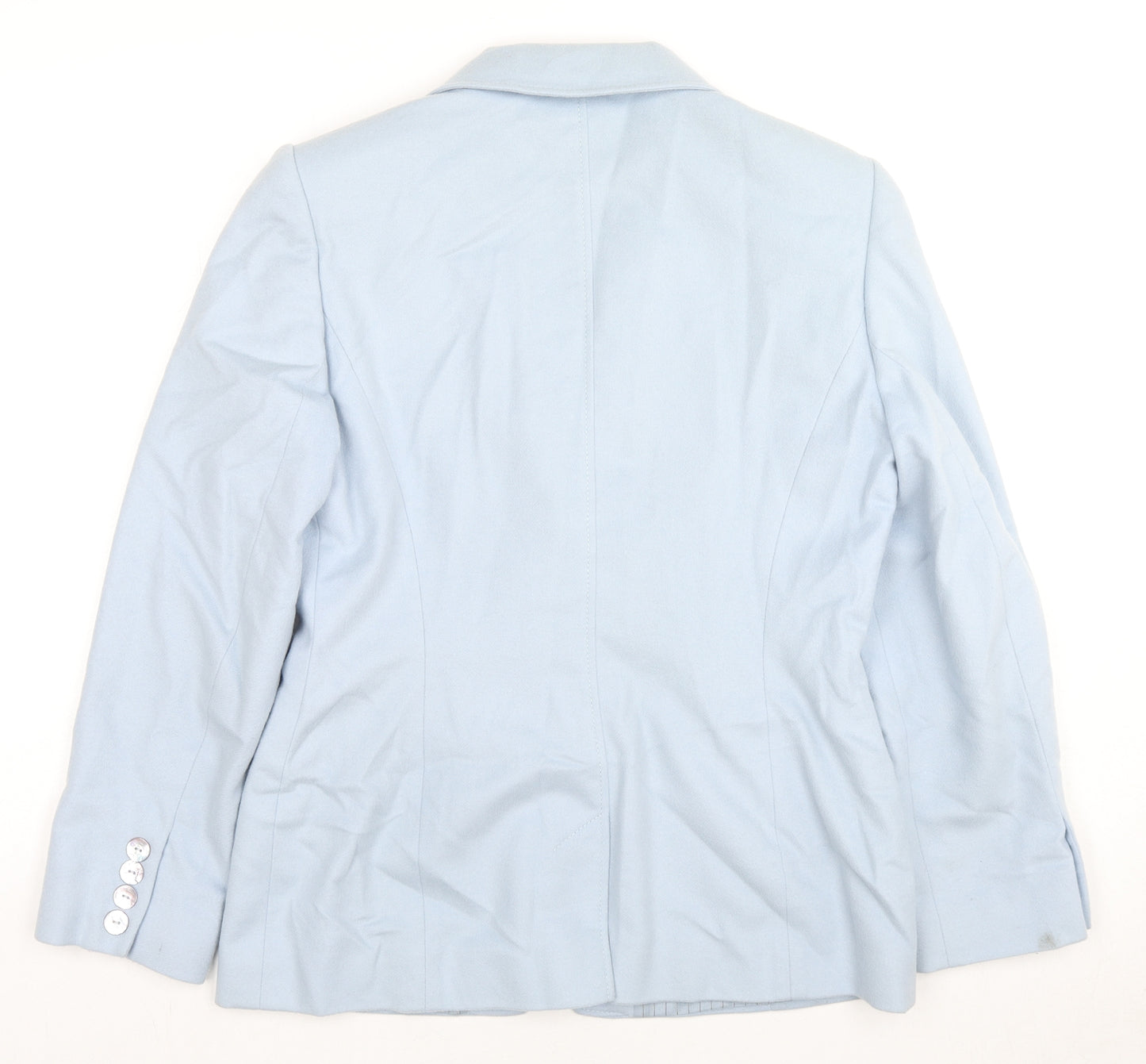 Country Casuals Womens Blue Jacket Blazer Size 12 Button