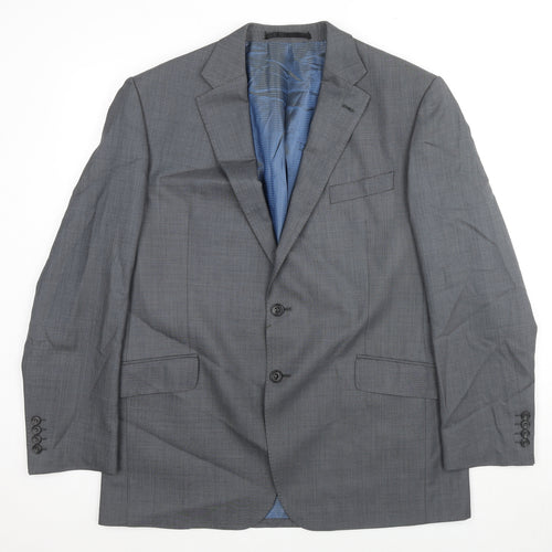 Marks and Spencer Mens Grey Wool Jacket Suit Jacket Size 42 Regular