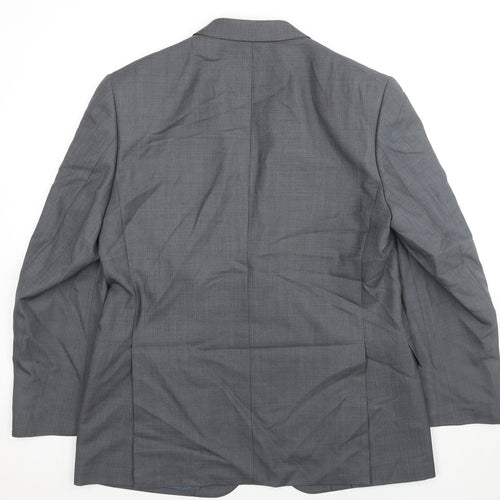 Marks and Spencer Mens Grey Wool Jacket Suit Jacket Size 42 Regular