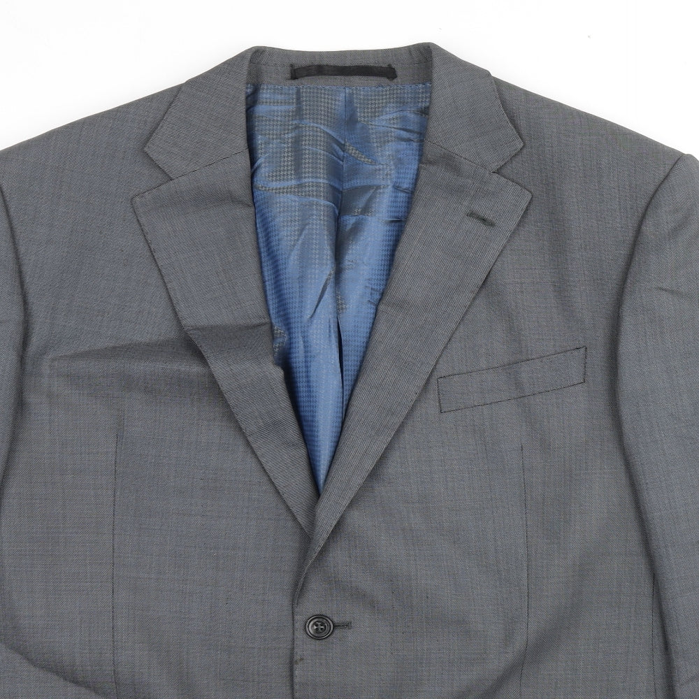 Marks and Spencer Mens Grey Wool Jacket Suit Jacket Size 42 Regular