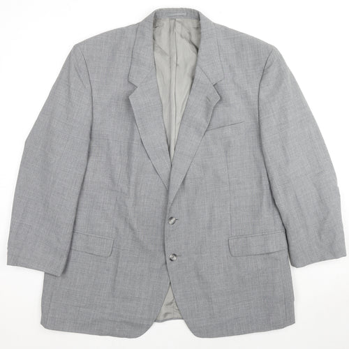 Varteks Mens Grey Polyester Jacket Suit Jacket Size 50 Regular