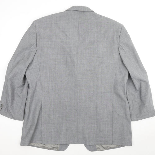 Varteks Mens Grey Polyester Jacket Suit Jacket Size 50 Regular