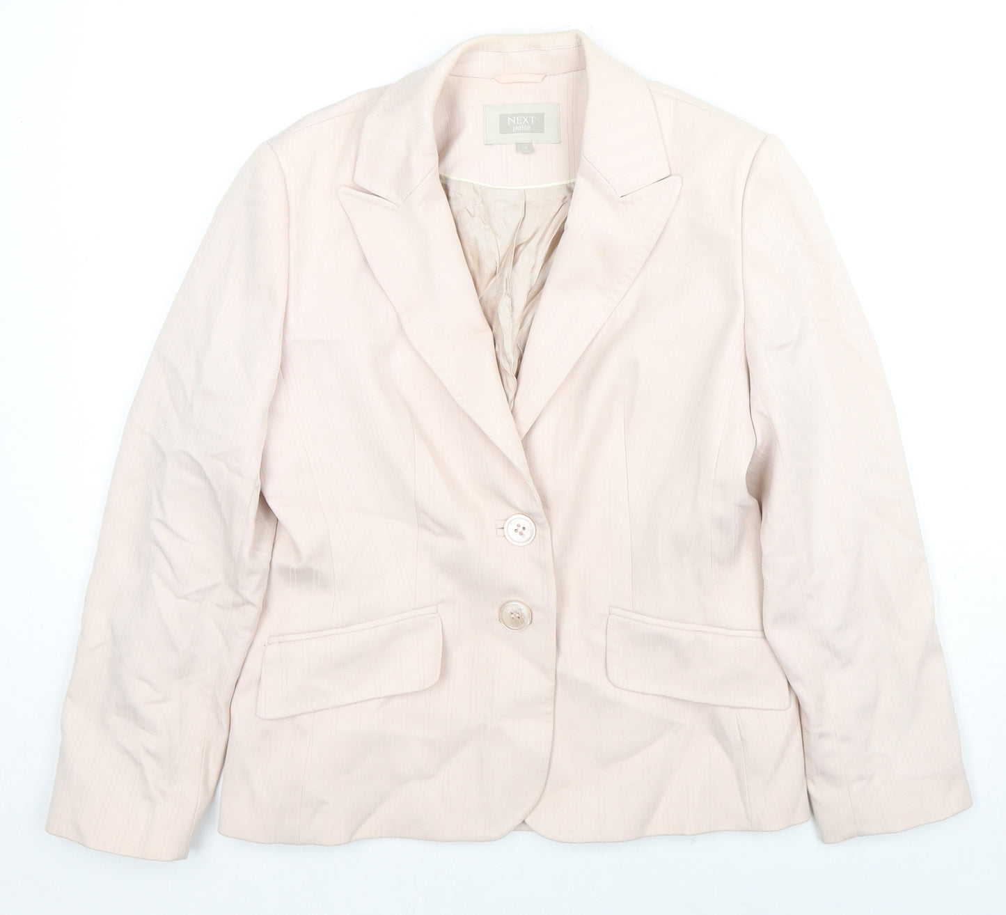NEXT Womens Pink Jacket Blazer Size 12 Button