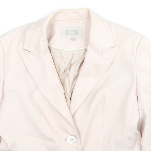 NEXT Womens Pink Jacket Blazer Size 12 Button