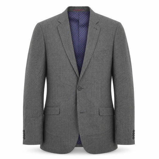 Front view of Next men’s grey wool jacket suit jacket, size 42, regular