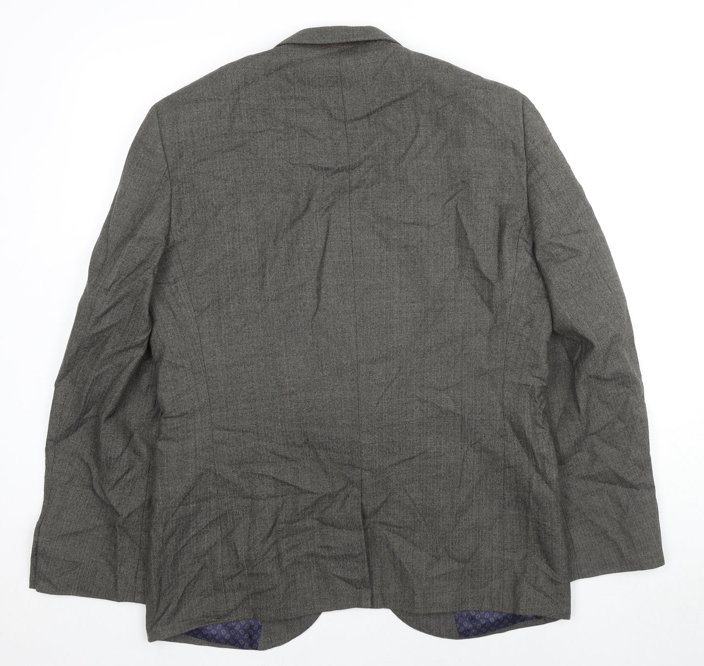 NEXT Mens Grey Wool Jacket Suit Jacket Size 42 Regular