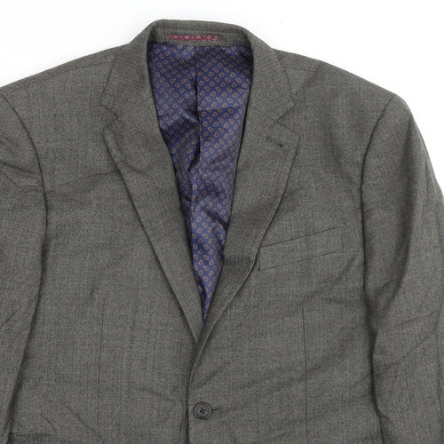 NEXT Mens Grey Wool Jacket Suit Jacket Size 42 Regular