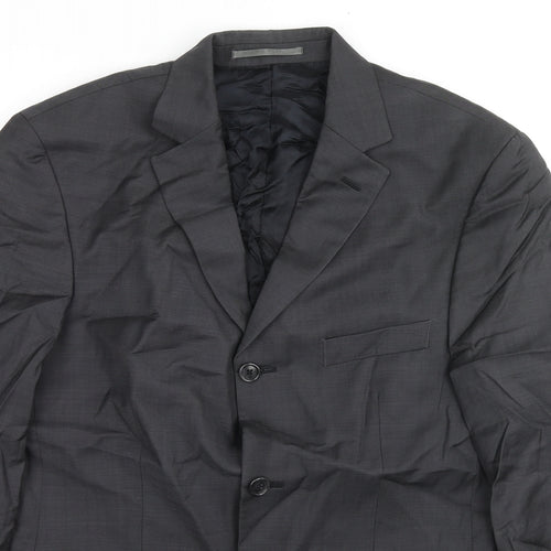 Cerruti 1881 Mens Grey Wool Jacket Suit Jacket Size 40 Regular