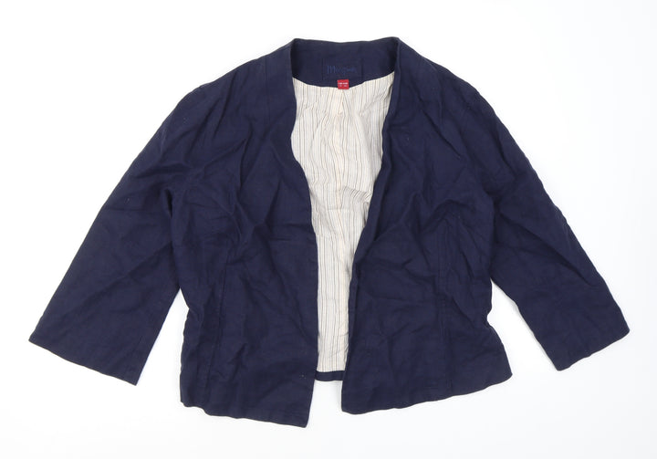 Monsoon Womens Blue Jacket Size 14