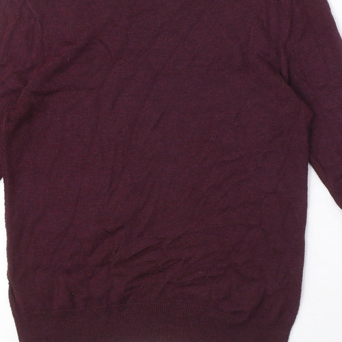 Dorothy Perkins Womens Purple Round Neck Viscose Pullover Jumper Size 6