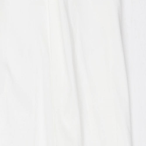 Zara Womens White Polyester Maxi Size S Off the Shoulder Pullover
