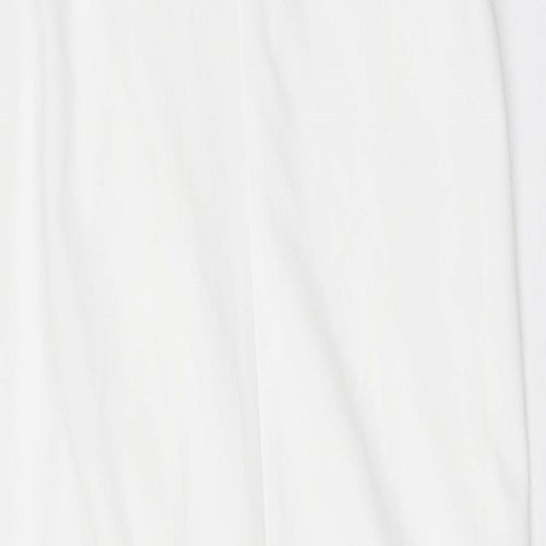 Zara Womens White Polyester Maxi Size S Off the Shoulder Pullover