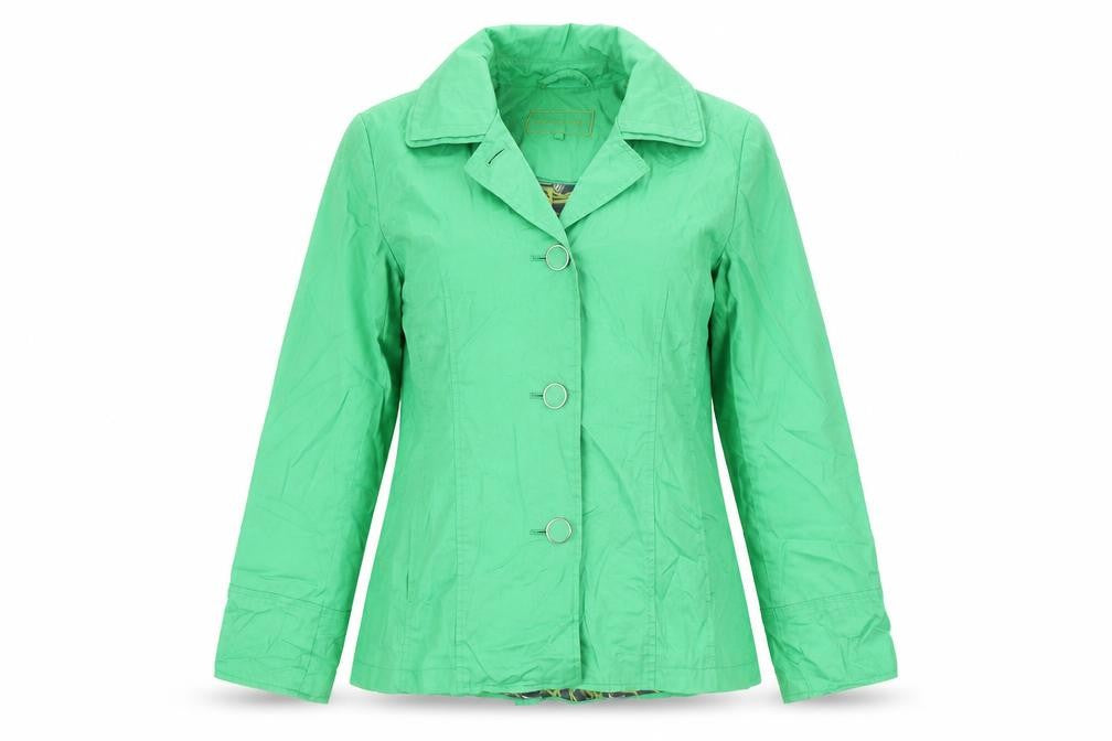 Per Una Womens Green Jacket Blazer Size 8 Button